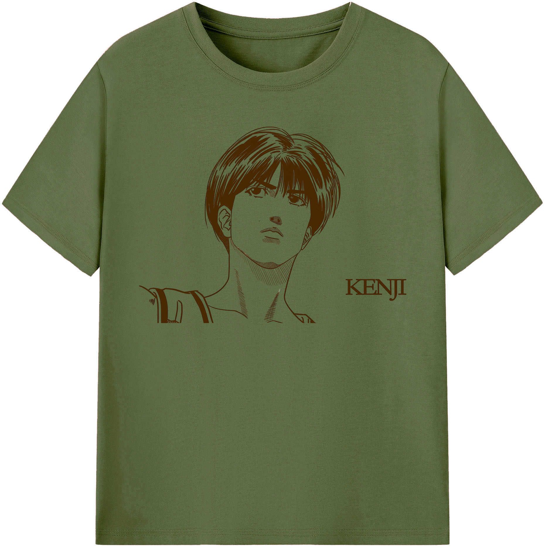 SLAM DUNK／スラムダンク 綿100％半袖Tシャツ（フロントプリント）